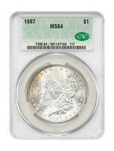 1887 $1 CACG MS64 - $152.78