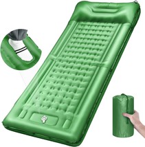 Camping Sleeping Pads - Extra Thick 5-Inch Inflatable Sleeping Mat, Sing... - £40.73 GBP