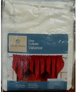 Whole Home Collette Ascot Valance - Beige- BRAND NEW - GORGEOUS EMBOSSED... - $36.54 CAD