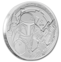 2020 Niue Star Wars Series Boba Fett 1 oz 999 Pure Silver BU Round Prote... - €61,28 EUR