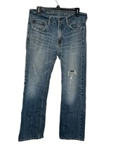 American Eagle Outfitters Men&#39;s Jeans Original Straight Leg Distressed Denim 31 - £20.19 GBP