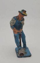 John Hill &amp; Co. England Train Figure Lot Lead People Hobo Farmer Village... - £31.06 GBP