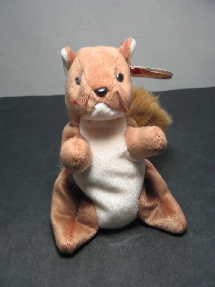 TY BEANIE BABY &quot;Nuts&quot; The Squirrel 1996- Retired MWMT KR Stamp 407 - $5.99