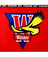 Winston Tobacco Poker Set 1993 Chips Decks w/Box Incomplete See Descript... - £31.59 GBP