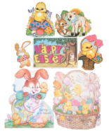 Vtg Easter Die Cut Bunny Rabbit Egg Decorations Beistle Lot 7 Decor Beis... - $25.62 CAD