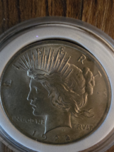 Coin 1922 $1 Silver Peace Dollar - $65.00