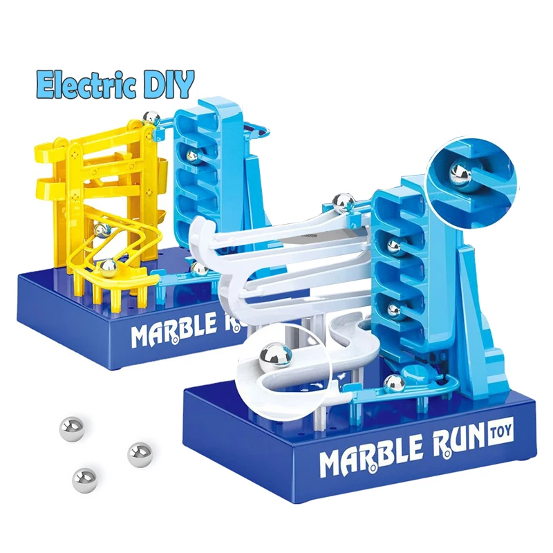 Electric Marble Slide Ball Building Blocks Toys Automatic Climbing Cycle Runway - £11.87 GBP+