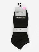 5 Pairs of Women&#39;s Ankle Socks Virtus Cotton Socks V720 Mini Stocking - $157.21 MXN