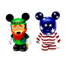 Disney Vinylmation Art Disney American Flag Mickey St Patrick&#39;s Day Rach... - $15.84