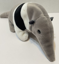 VTG 98 TY Beanie Babies Ants Anteater Plush Black Gray White 12&quot; with Tail - £6.01 GBP