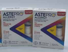 2x Astepro, Allergy Antihistamine Nasal Spray, 0.14 Fl Oz EXP 12/26 - $19.79