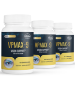 3 Pack VPMAX-9, eye health and vision support-60 Capsules x3 - £78.44 GBP