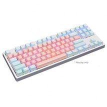 87Pcs/Set Gaming Keyboard Computer Accessories - pink blue - £15.73 GBP