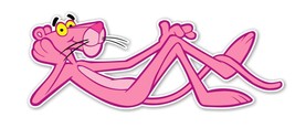 Pink Panther Laying Down  Decal / Sticker Die cut - $3.95+