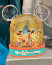 Walt Disney World Mickey and Minnie Mouse Play in the Park Plastic Snowglobe image 1