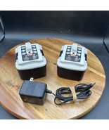 Lot of (2) Genuine RYOBI (12V ~ 1.5AH) Ni-Cad Batteries (CB120N) &amp; AC Ch... - $937.82 MXN