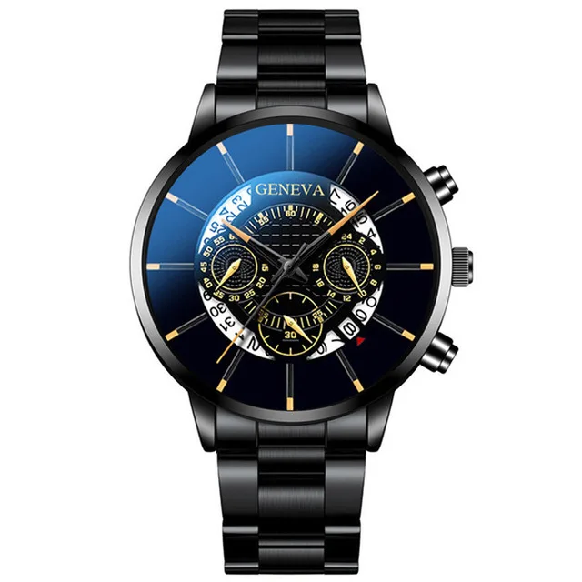 Men&#39;s  watch Reloj Hombre  Masculino stainless steel calendar watch men&#39;s  watch - £89.07 GBP
