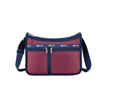 LeSportsac Grape Wine Deluxe Everyday Crossbody Burg/Navy Jewel Tone,Iri... - £82.22 GBP