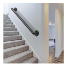 27 Inch Wall Mount Metal Handrail, Indoor &amp; Outdoor Use, 1.3 Inch Round - £11.00 GBP