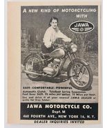 1948 Jawa Motorcycle Co Advertisement Vintage Transportation Motor Bike ... - €17,30 EUR