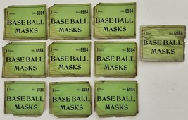 Antique Baseball Masks Box Labels Early 10pc Lot Sports - £69.95 GBP