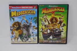 Madagascar &amp; Madagascar Escape 2 Africa (2 DVD Movies, 2005 &amp; 2009) - £10.16 GBP