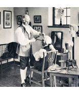 1940 Williamsburg Virginia Peruke Wig Maker Shop Craftsmen Photogravure ... - €25,60 EUR