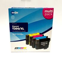 Meijer Remanufactured Ink Cartridges for Epson T200XL - BLACK &amp; COLOR (C... - $5.98