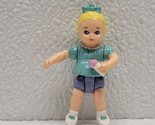 Playskool Dollhouse Miniature Blonde Baby Girl Doll Figure With Bottle - £10.87 GBP