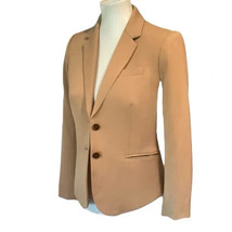 J Crew Sz S Schoolboy Blazer Classic Camel Jacket Stretch Two Button NEW... - £44.96 GBP