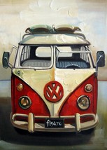 20x28 inches Bus  stretched Oil Painting Canvas Art Wall Decor modern03D - £79.93 GBP