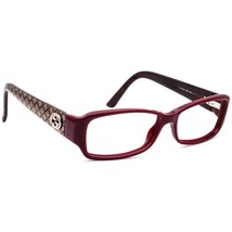 Gucci Women&#39;s Eyeglasses GG 3184 SR8 Burgundy Rectangular Frame Italy 53... - $179.99