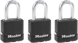 Master Lock Magnum Outdoor Padlock with Key and Weatherproof Cover, Keyed Alike  - £32.66 GBP