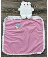Dreamlite Baby Pink White Lovey Doll Blanket Bear Puppet Plush Lovie - £14.09 GBP
