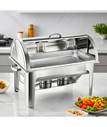 SOGA 9L Stainless Steel Full Size Roll Top Chafing Dish Food Warmer - $246.50