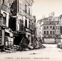 Paris France WW1 War Ruins Downtown Beaurepaire St 1910s Postcard Verdun PCBG12A - £14.94 GBP