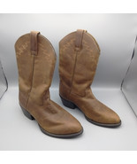 Ariat Mens Size 8 EE Brown Leather Cowboy Western Boots - $62.42 CAD