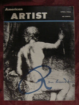 AMERICAN ARTIST April 1953 Julien Binford Leo Lionni Jack Tinker M Bigge... - £10.32 GBP