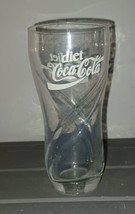 Diet Coke Glass Swirl Coca Cola Enjoy Diet Coke Glass Vintage 6.5&quot; - $9.99