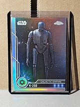 2023 Topps Chrome Star Wars Silver Refractor #3 K-2SO Rebel Droid - $3.26