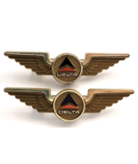Delta Air Lines Junior Pilot Wings Pin Lot 2 Plastic Kids Promo Aviation... - $12.99