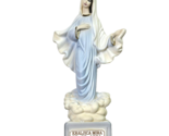 Virgin Mary of Medjugorje 7&quot; Statue Blue White Resin 25-6-1981 Kraljica ... - £11.07 GBP