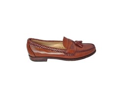 Allen Edmonds Mens Maxfield Brown Tassel Braid Trim Loafers Shoes Size 1... - $59.35