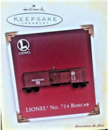 Hallmark Lionel Train Ornament No. 714 Boxcar 2005 Die-Cast Handcrafted ... - £8.90 GBP
