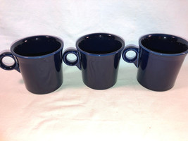 3 Fiesta Blue Mugs Mint - $24.99