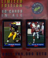 Limited Edition Classic Football Cards. 60 Cards of 1992 Season. Sealed - $24.95