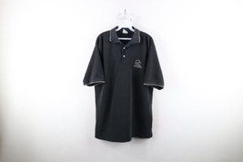 Vintage 90s Ducks Unlimited Mens XL Faded Spell Out Collared Polo Shirt Black - £31.54 GBP