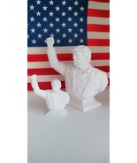 Set20cm+10cm Donald Trump Fist Pump FIGHT 2024 PA Shooting 3D WHITE Stat... - $39.60