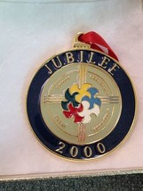 Autism Jubilee 2000 Brass Christmas Ornament Medallion Collectible - $6.65