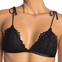 Free People Black Lace Knit Mila Bralette Size Small New - £14.36 GBP